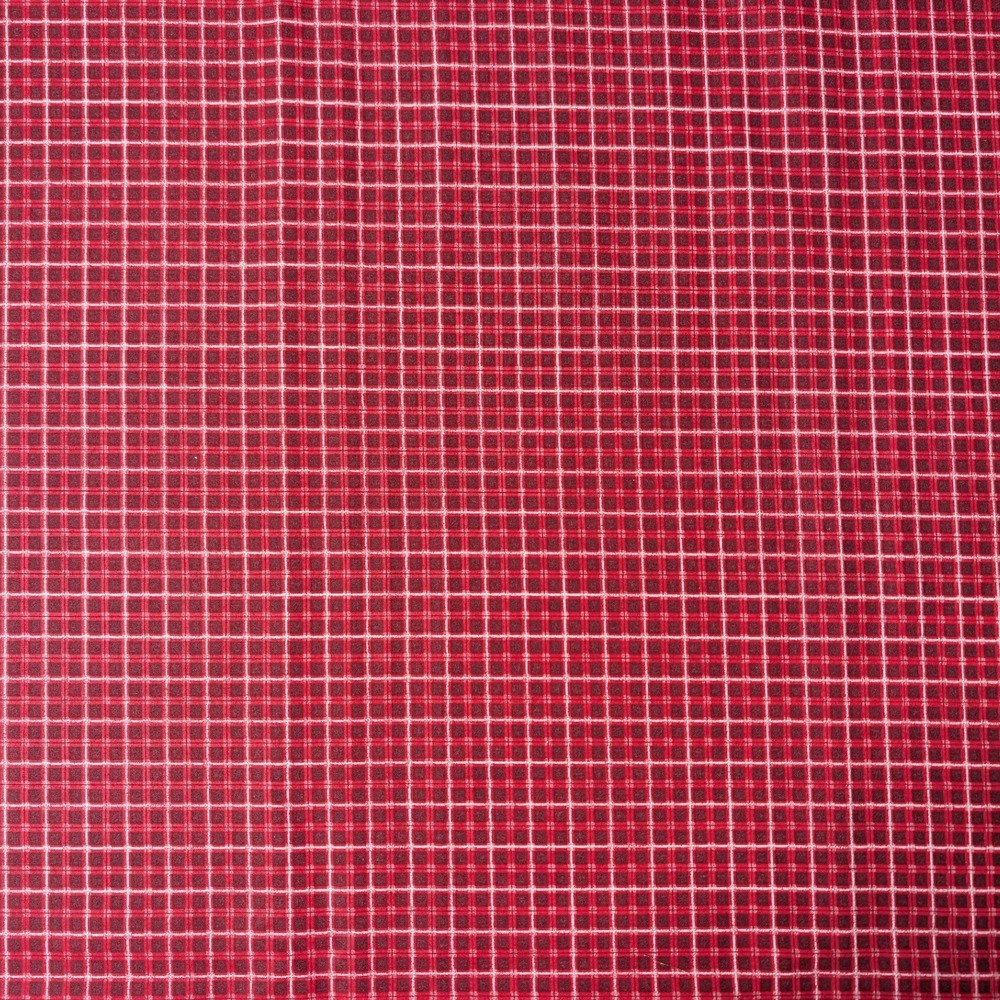 Joann Christmas Prints Tonal Plaid Red 100% Cotton Fabric 44in 1 Yard 1757-9293